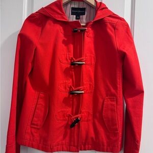 Banana Republic Vibrant Orange-Red Hooded Jacket